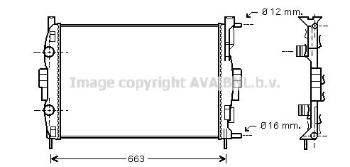 AVA QUALITY COOLING Радиатор, охлаждение двигателя RT2307